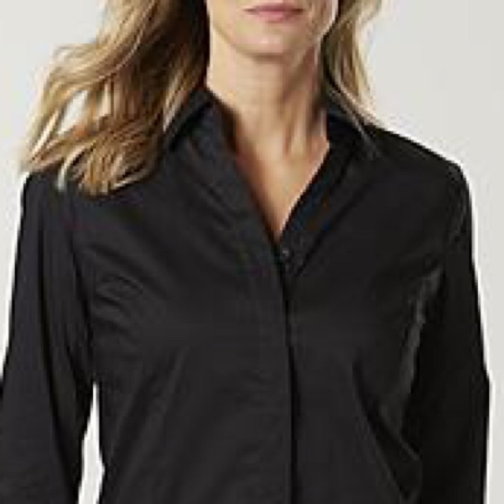 BCBGMaxAzria Black Button Down Shirt